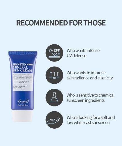 BENTON Skin Fit Mineral Sun Cream SPF50+ PA++++
