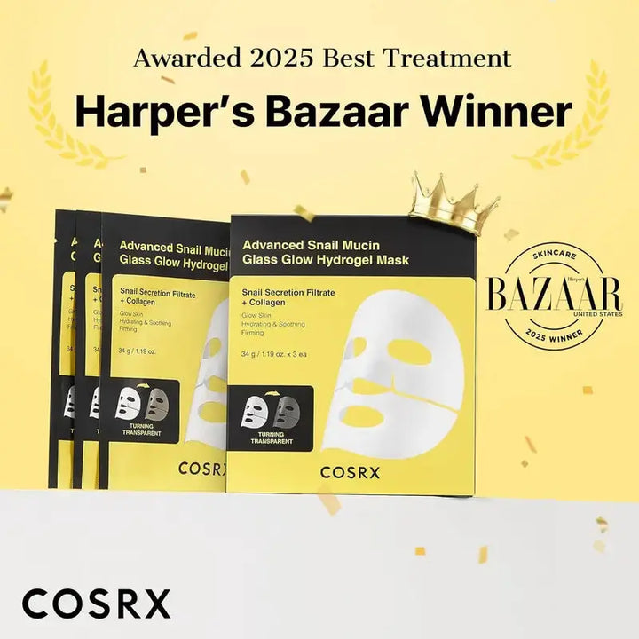 COSRX Advanced Snail Mucin Glass Glow Hydrogel Mask COSRX