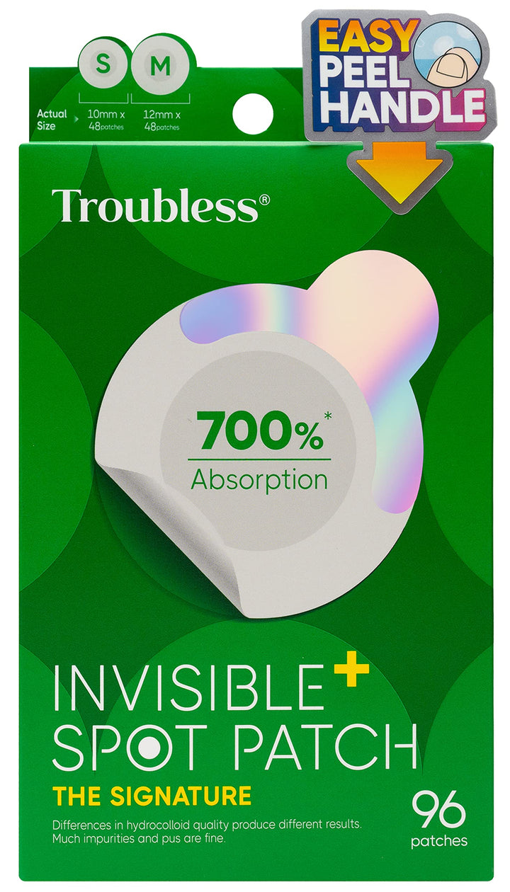 Troubless Invisible Plus Spot Patch box close-up