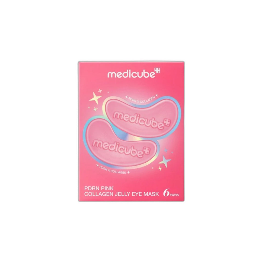 Medicube Pdrn Pink Collagen Jelly Eye Mask 6P - cut-out hero product photo on white background