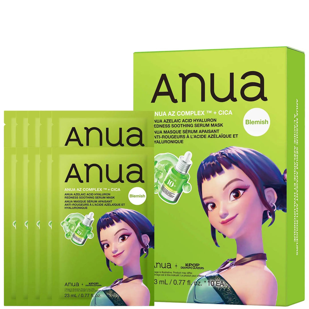 Anua Kpop Demon Hunters Azelaic Acid Hyaluron Redness Soothing Serum Mask