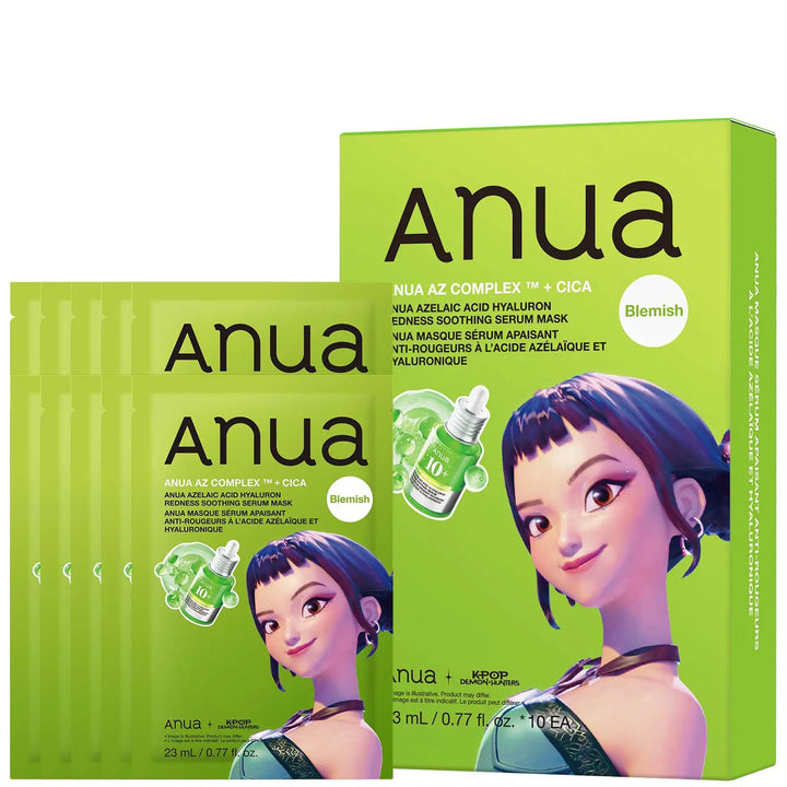 Anua Kpop Demon Hunters Azelaic Acid Hyaluron Redness Soothing Serum Mask