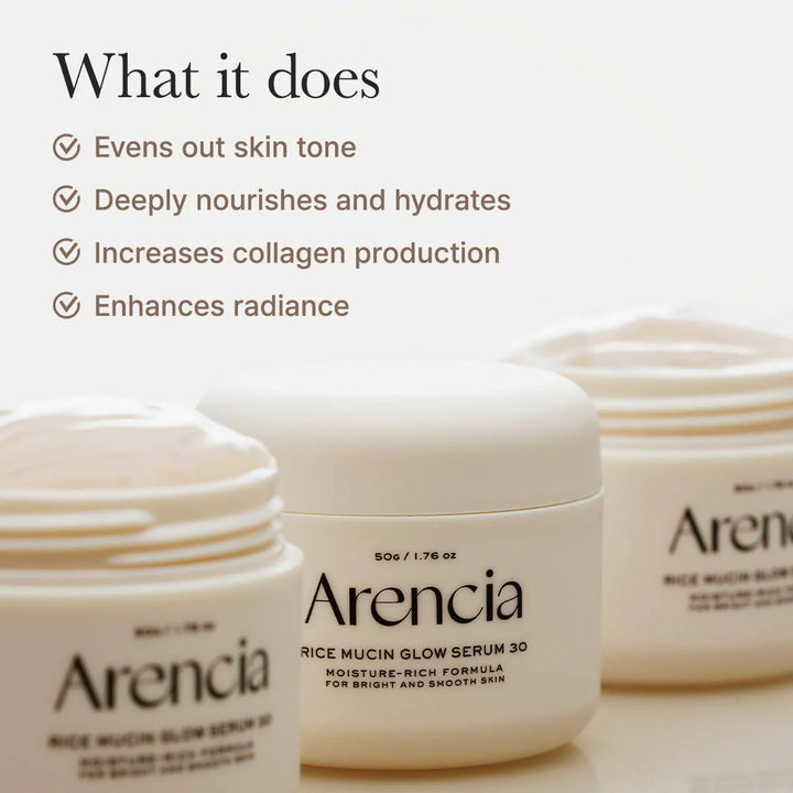 Arencia Rice Mucin Glow Serum 30