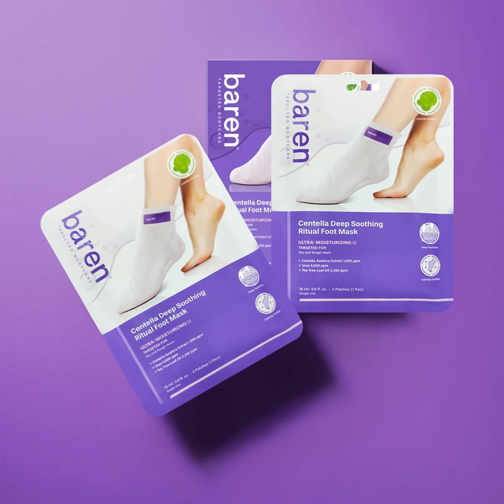 Baren Centella Deep Soothing Ritual Foot Mask (Set of 3)
