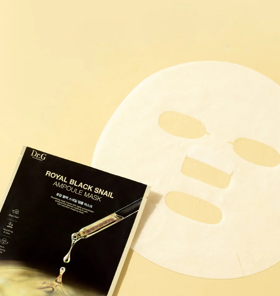 DR.G Royal Black Snail Ampoule  Mask