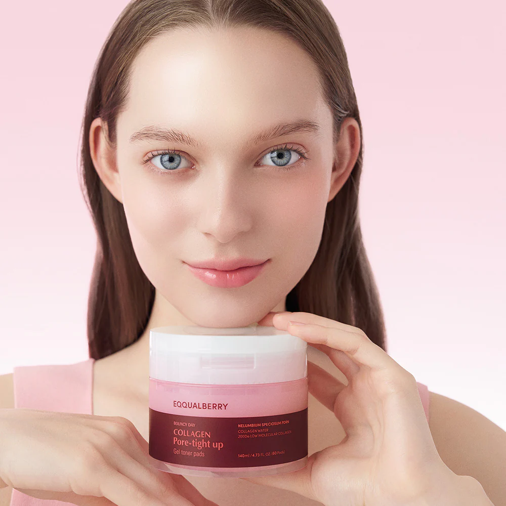 EQQUALBERRY Collagen Pore Tight Up Gel Toner Pads