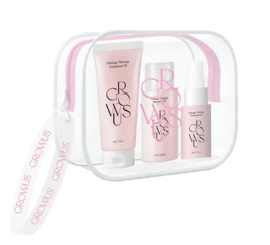 GROWUS Damage Therapy Travel Kit (Shampoo 50ml +Treatment 45g+No wash treatment)