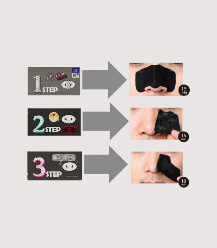 HOLIKA HOLIKA Pig Clear Black Head 3-Step Kit Strong