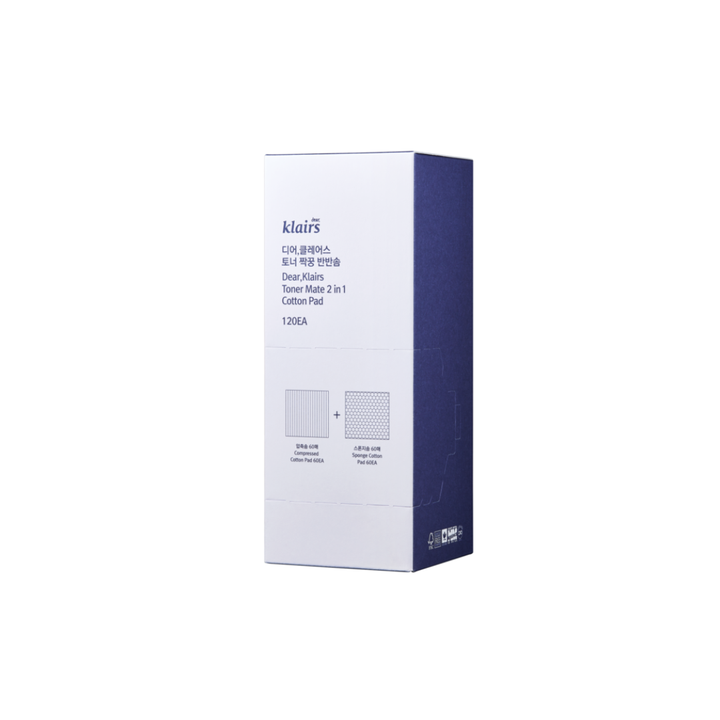 KLAIRS Toner Mate 2 in 1 Cotton Pad
