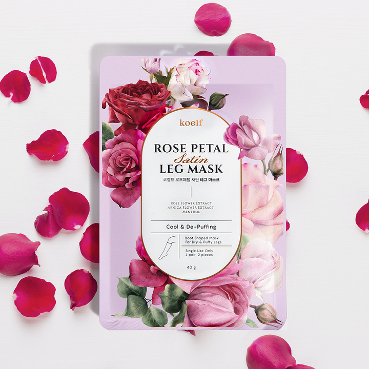 KOELF Rose Petal Satin Foot Mask