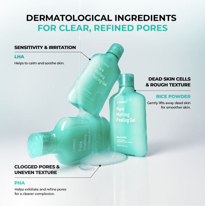 Jumiso Pore Melting Peeling Gel 150ml - LHA, rice powder and PHA ingredients