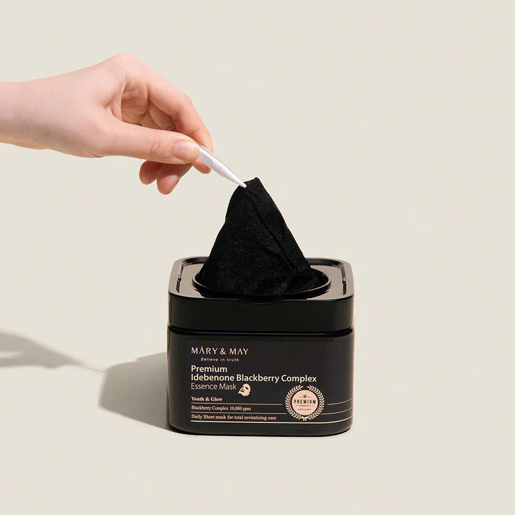 Mary&May Premium Idebenon Blackberry Complex Essence Mask  (20 sheets)