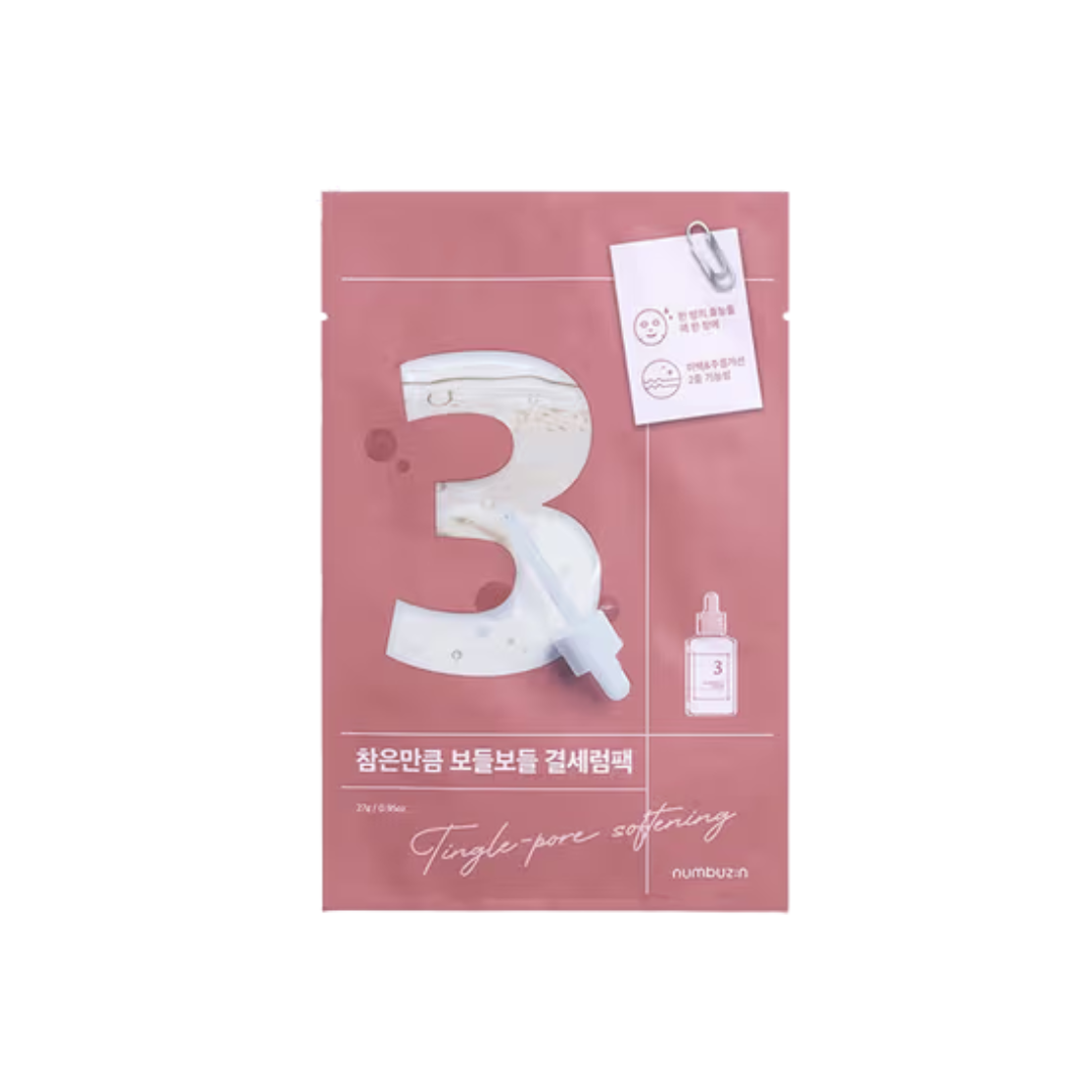 Numbuzin No.3 Tingle-Pore Softening Sheet Mask