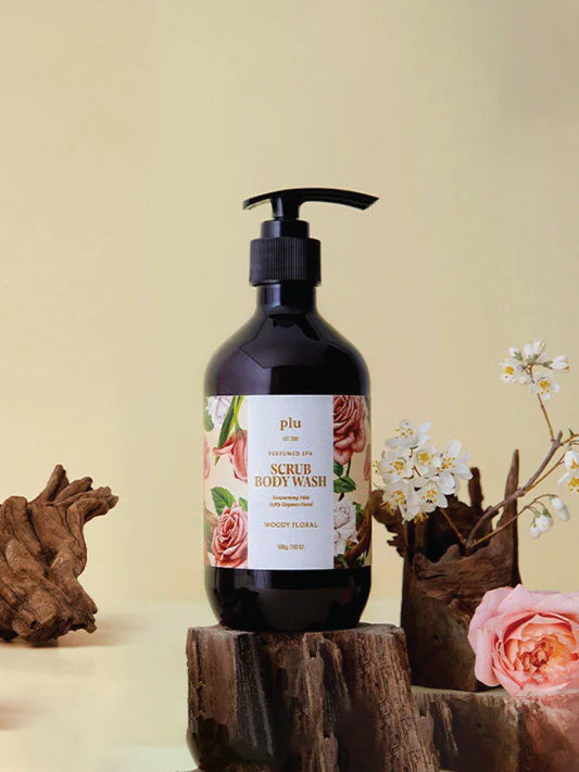 PLU Perfumed Spa Scrub Body Wash Woody Floral