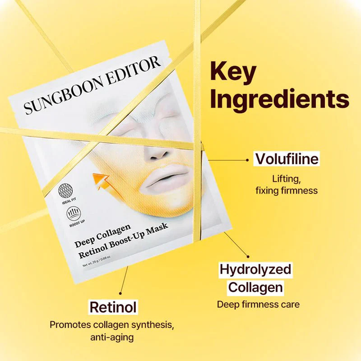 SUNGBOON EDITOR Deep Collagen Retinol Boost-Up Mask Set