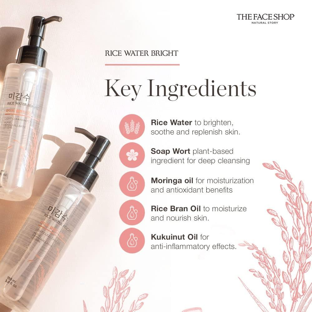 THE FACE SHOP Rice Water Bright Light Cleansing Oil