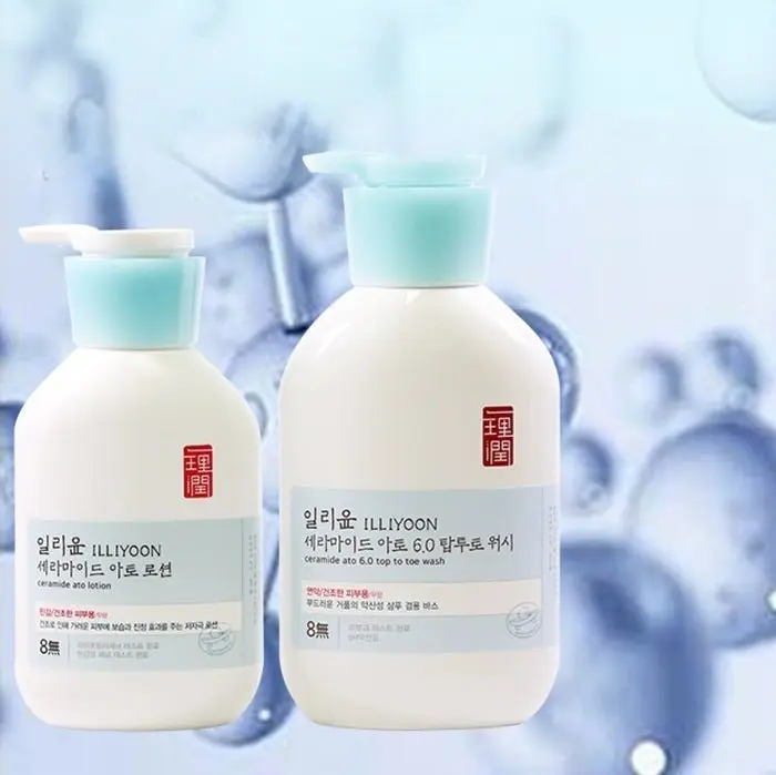 ILLIYOON Ceramide Ato 6.0 Top to Toe Wash 500ml - wash and lotion with bubbles