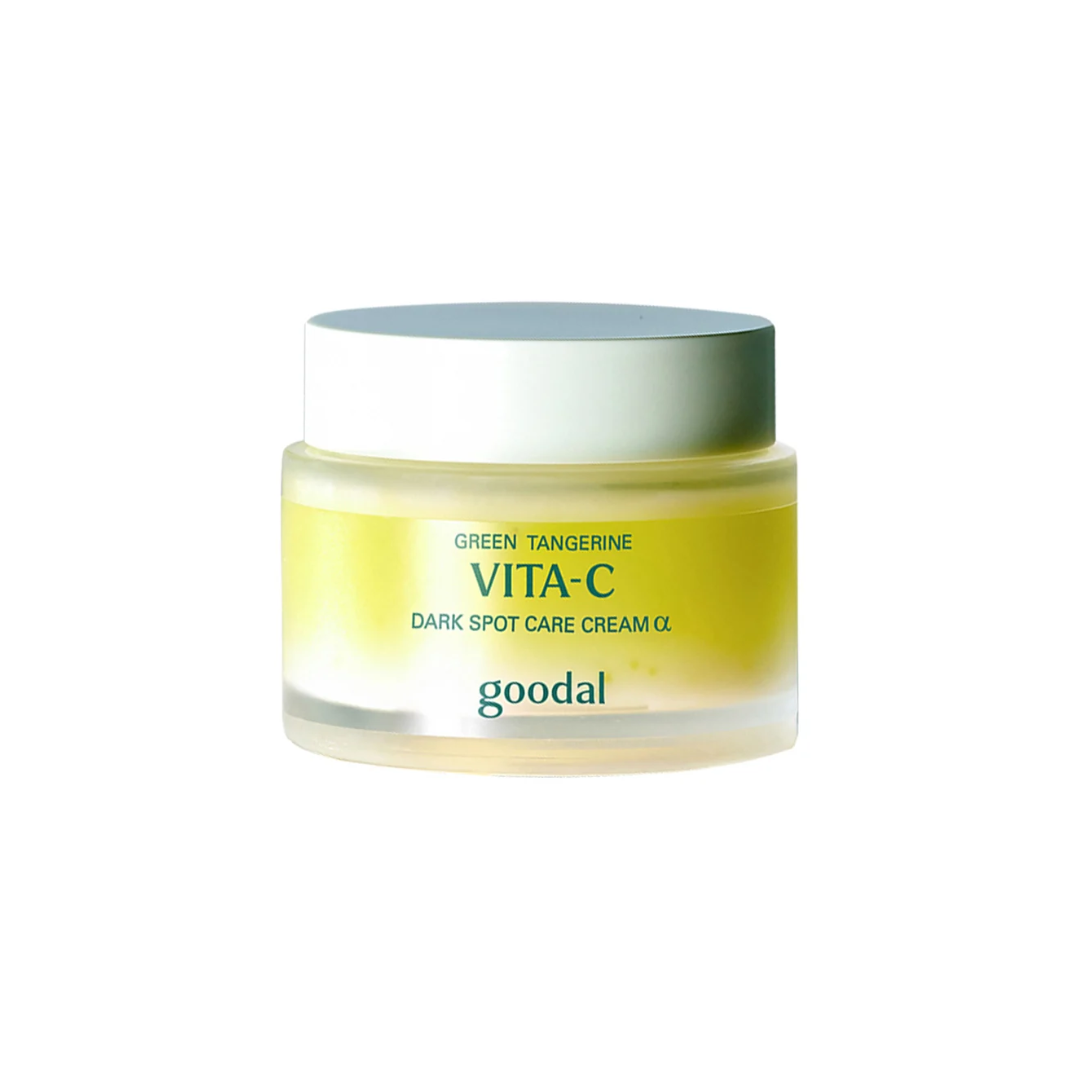 GOODAL Green Tangerine Vita C Dark Spot Care Cream 50ml - jar on white background