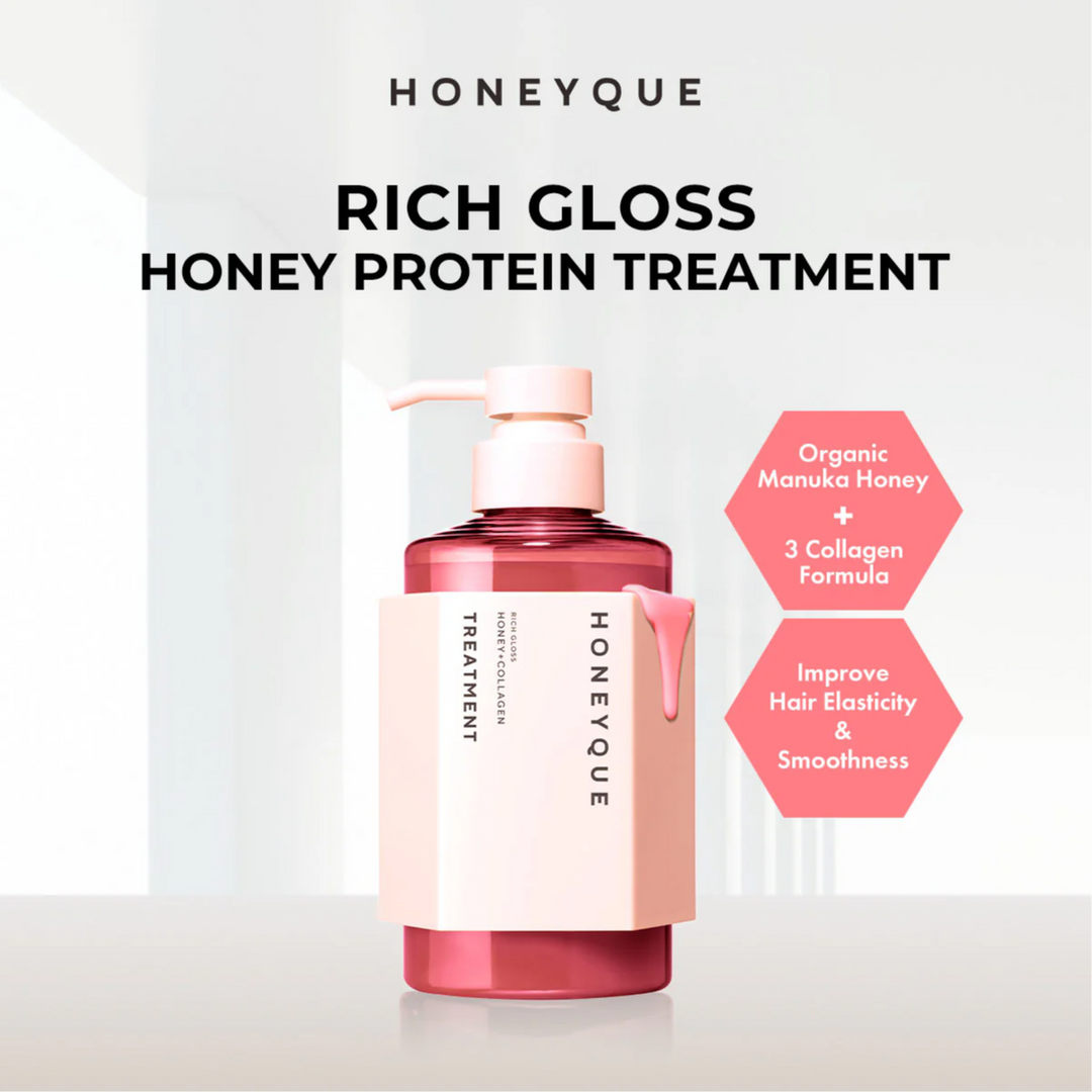 HONEYQUE Rich Gloss Honey + Collagen Treatment 450ml HONEYQUE